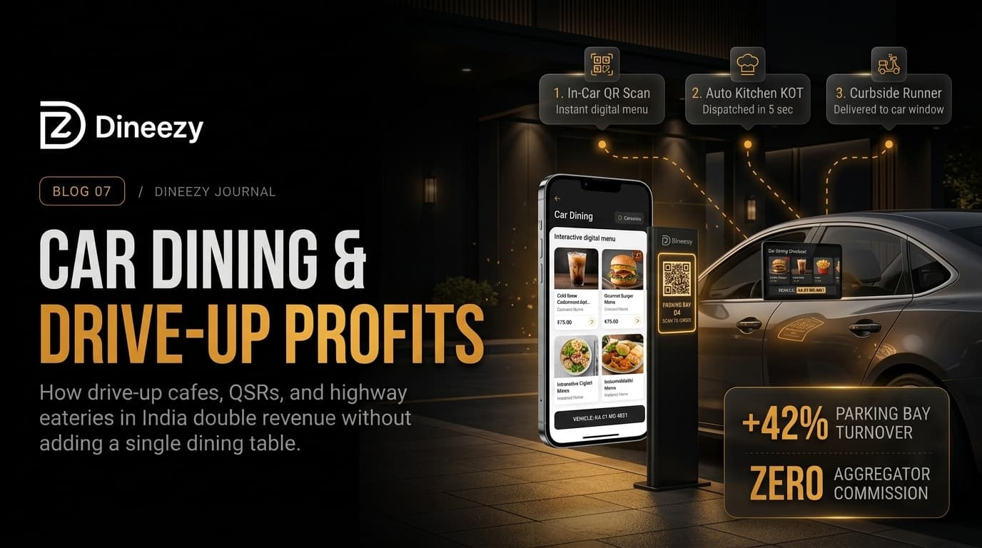 Car Dining & Curbside Ordering: How Drive-Up Restaurants in India Double Revenue Without Adding a Single Table