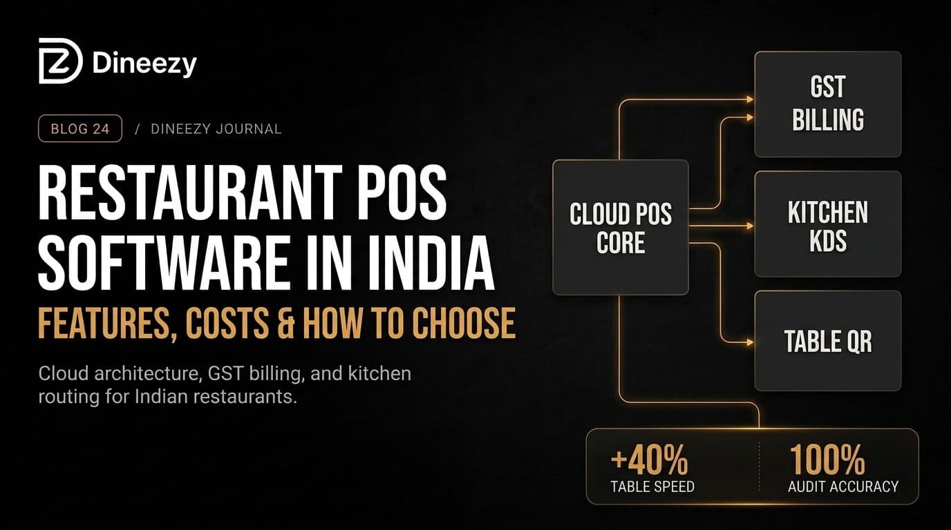 Restaurant POS Software in India: Features, Costs and How to Choose - Dineezy Journal