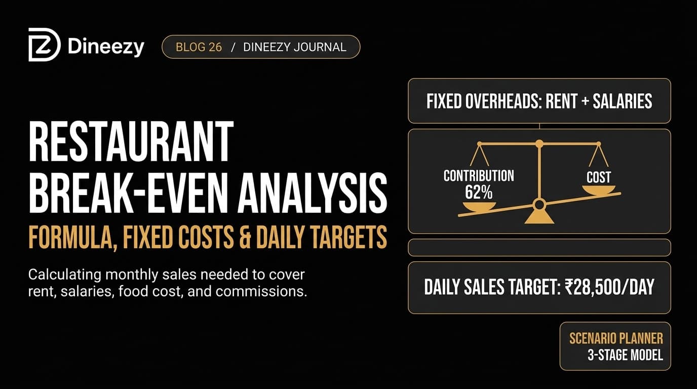How to Calculate Your Restaurant Break-Even Point: Formula and Example - Dineezy Journal