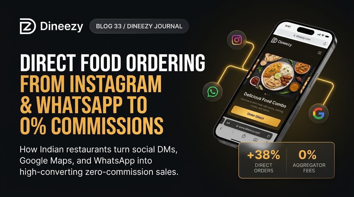 Direct Food Ordering via Instagram and WhatsApp - Dineezy Journal